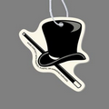 Paper Air Freshener Tag - Top Hat & Cane